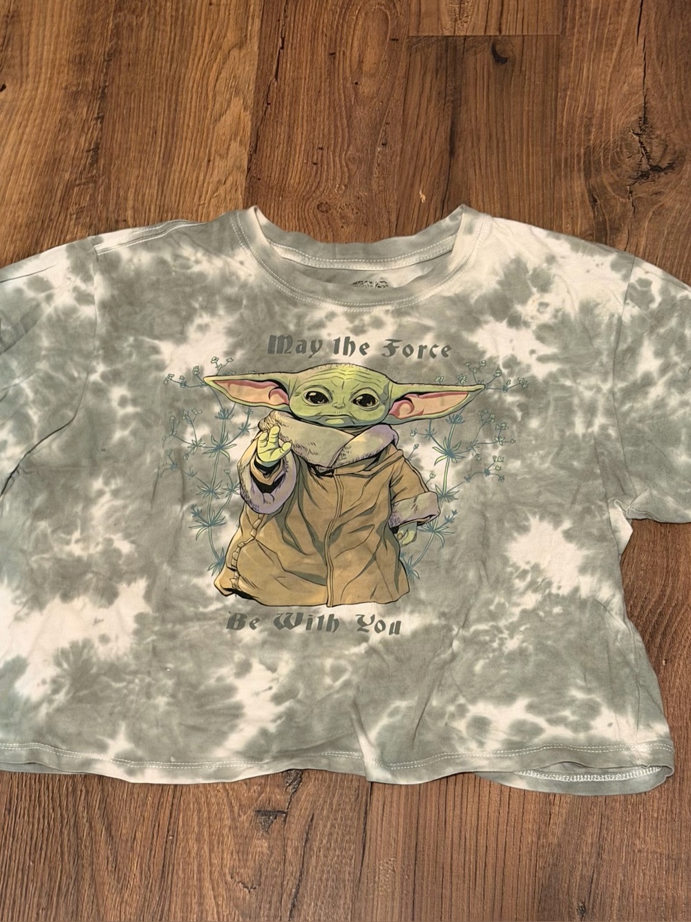 Star Wars Grogu Tie-Dye Crop Top